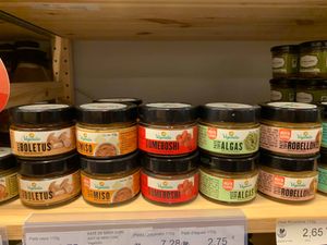 Vegan Pates at Linverd Market in Barcelona