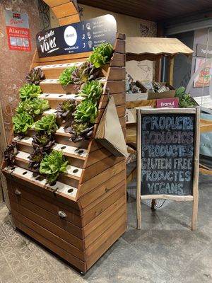 Entrance  at Linverd Market in Barcelona