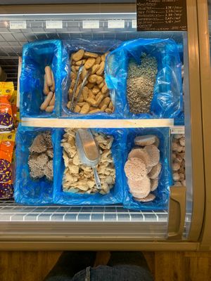 Heura food at Linverd Market in Barcelona