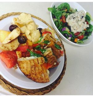 The veggie pita:) at Epicure in Wildwood