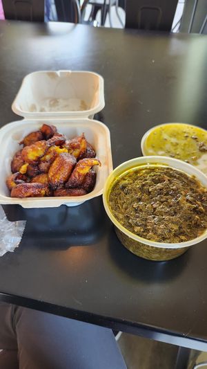 Disappointed by today's (Thursday) vegan selection. This was basically it, other than a side of rice. at Spice Bridge - Food Hall in Tukwila