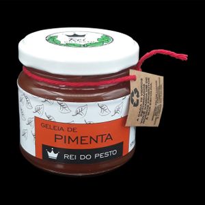 Geleia de PIMENTA Dedo de Moça P
Modelo tamanho P
Ingredientes: Suco de Laranja, Açúcar, Maçã, Limão taiti e Pimenta dedo de moça. 175g at Rei do Pesto in Florianopolis