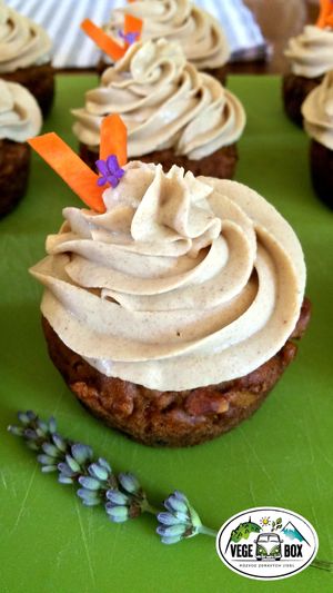 carrot cupcakes at VegeBox in Svoboda Nad Upou
