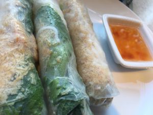 rice paper rolls at Loving Hut - Fredenborgsveien in Oslo