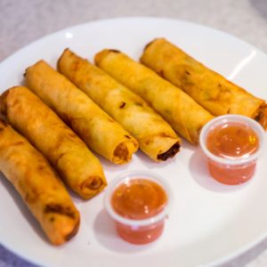 Great fried spring rolls at Loving Hut - Fredenborgsveien in Oslo