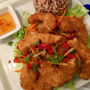 vegan shrimps at Loving Hut - Fredenborgsveien in Oslo