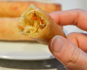 Fried spring rolls at Loving Hut - Fredenborgsveien in Oslo