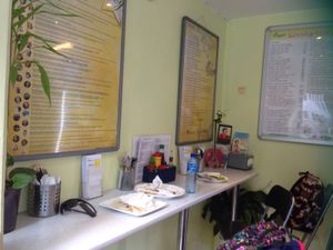 This the sitting area at Loving Hut - Fredenborgsveien in Oslo