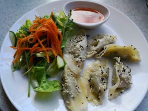 Dumplings at Loving Hut - Fredenborgsveien in Oslo