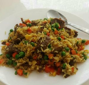 Vegan beef fried rice at Loving Hut - Fredenborgsveien in Oslo