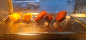 Vegan fried food at Golds Fish Chips & Vegan in Catshill