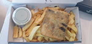 Tofish at Golds Fish Chips & Vegan in Catshill