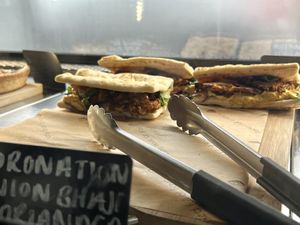 Veganuary special- bhaji flatbread   at Heaven Scent in Milnathort