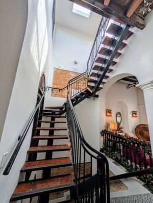 To the roof deck at 352 Guest House Hotel in San Juan