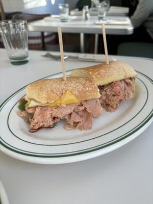 Italian sub was fantastic. We only wanted for some veggie on it. Getting a side with this would have been an extra $6+ to a $16 sub which is too much   at Stefano's Diner in Toronto