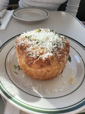garlic knot  at Stefano's Diner in Toronto