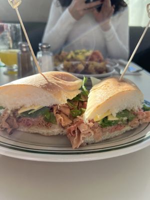 Italian sub  at Stefano's Diner in Toronto