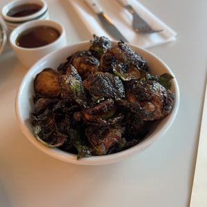 Brussels sprouts  at Stefano's Diner in Toronto
