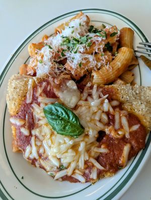 Chick'n Parmesan at Stefano's Diner in Toronto