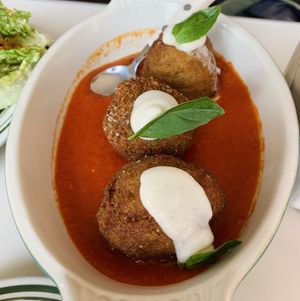 Rice balls  at Stefano's Diner in Toronto