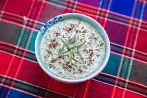 Celery Yogurt at Komaaj in San Francisco