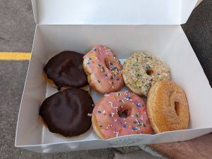 Vegan doughnuts at Halo Donuts in Moncton