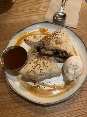 Banoffee calzone  at Nolita in Wellington