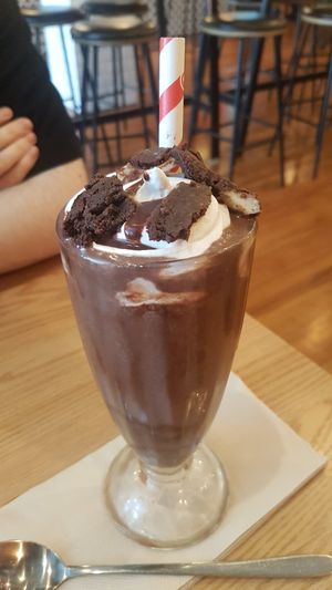 Double chocolate brownie shake at Nolita in Wellington