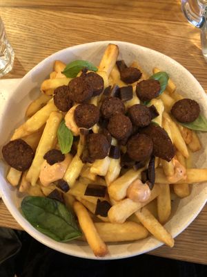 Pizza loaded fries  at Nolita in Wellington