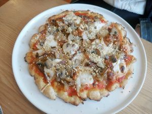 Tarfuto mushroom pizza. Super yum at Nolita in Wellington