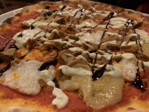 Seitan chicken pizza   at Nolita in Wellington