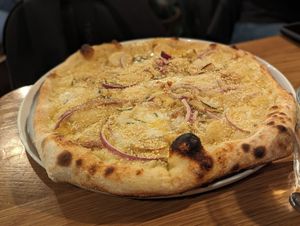 Potato pizza at Nolita in Wellington