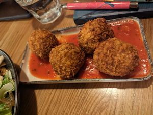Fried mozzarella balls at Nolita in Wellington