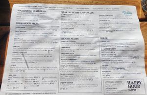 Menu February 2026 at Nolita in Wellington