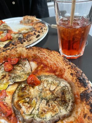 Just love for this best vegan pizza on earth  at Marcus Pizze Amore in Paris