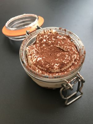 Tiramisu speculoos vegan at Marcus Pizze Amore in Paris