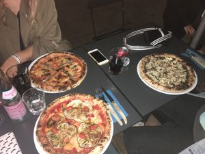 pizzas at Marcus Pizze Amore in Paris
