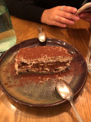 Vegan tiramisu !!  at Marcus Pizze Amore in Paris