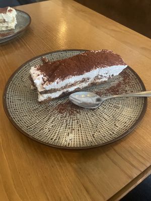 Vegan tiramisu   at Marcus Pizze Amore in Paris