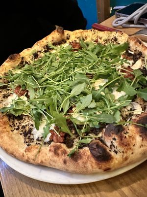Truffle pizza  at Marcus Pizze Amore in Paris