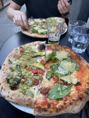 Pizza Musala & Pizza Star (they were so nice to cut it in half)  at Marcus Pizze Amore in Paris
