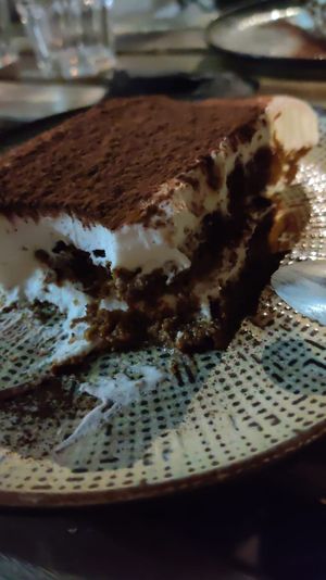 Tiramisu at Marcus Pizze Amore in Paris