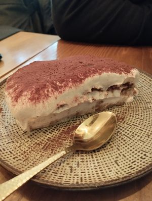 Tiramisu vegan at Marcus Pizze Amore in Paris