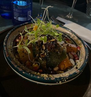 Vegan Moroccan couscous dish  at MaduBar in Estepona