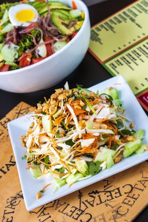 Thai Cabbage Salad & Avocado Salad (Vegetarian) at Ceetay in Bronx