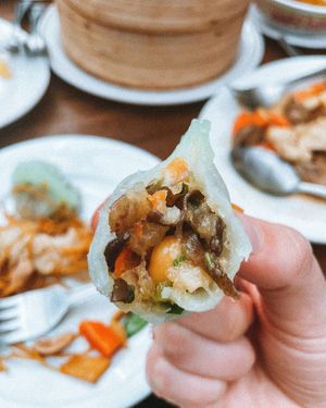 Dumplings  at Chung Ying in Birmingham