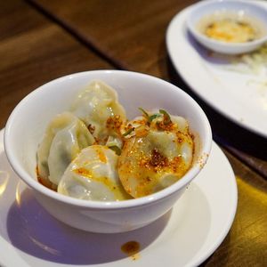 Spicy dumplings at Chung Ying in Birmingham
