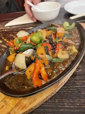 Black bean “fish"  at Chung Ying in Birmingham