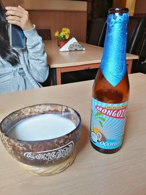 Mongozo beer in coconut at Sunshine in Utrecht