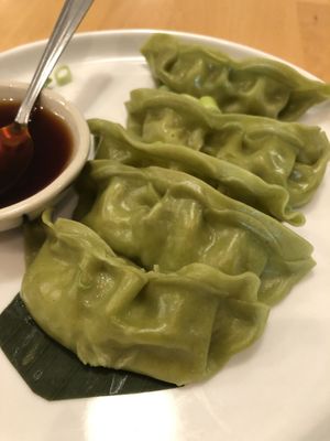 Vegan dumpling  at Somewhere In Bangkok in Southington